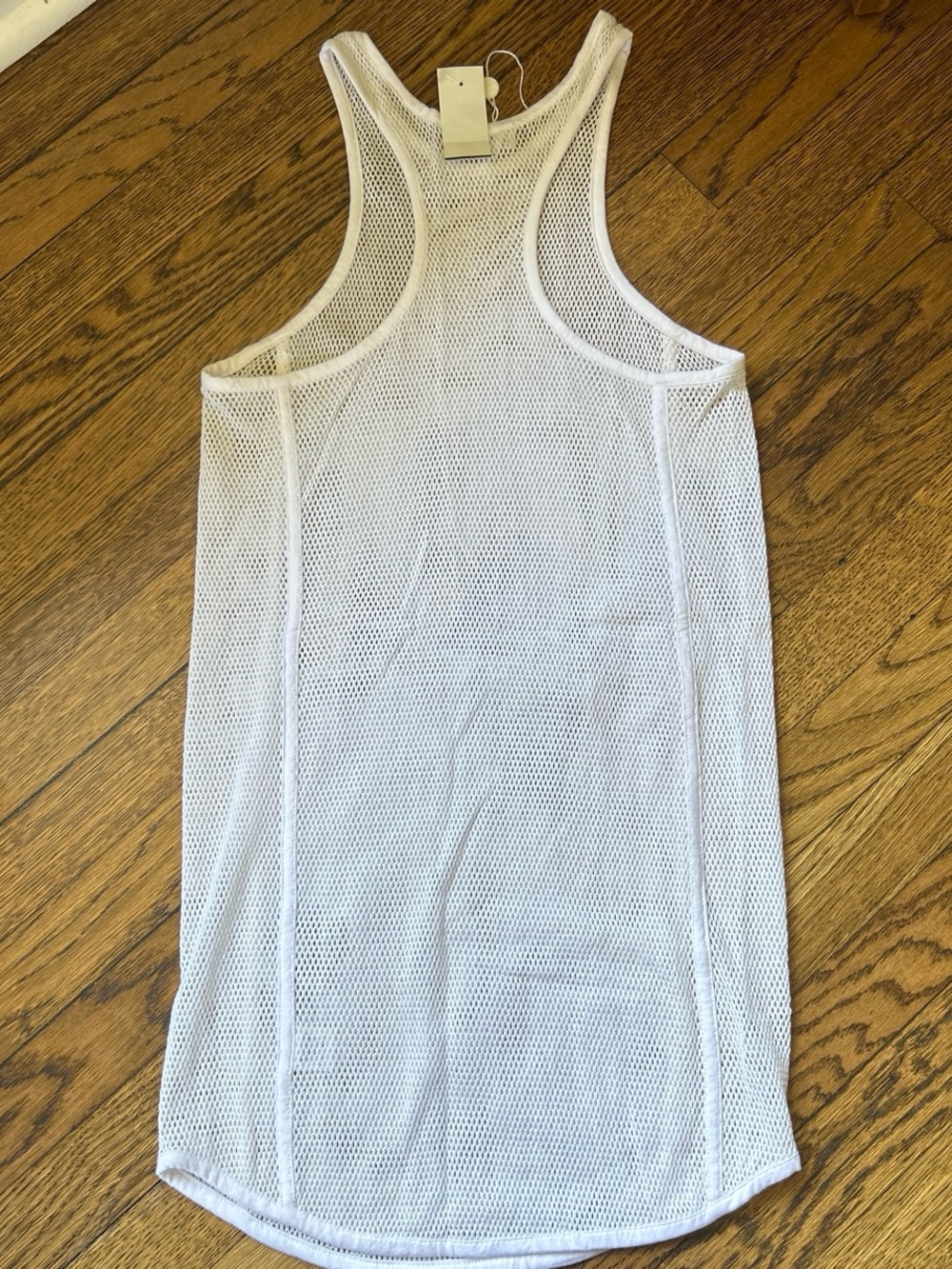 NWT Mikoh White Mesh Racerback Tank Dress - Picture 3 of 3